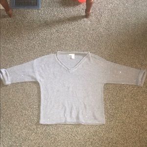 DKNY Grey w/ sparkles sweater basically brand new